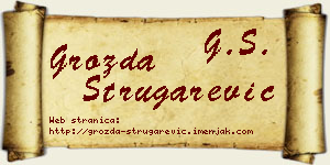 Grozda Strugarević vizit kartica